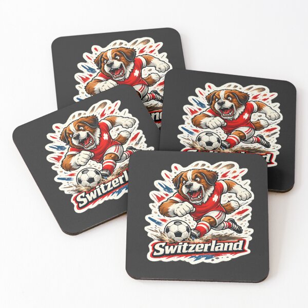 Item preview, Switzerland Football St. Bernard Mascot  designed and sold by Ambroa Stuff.