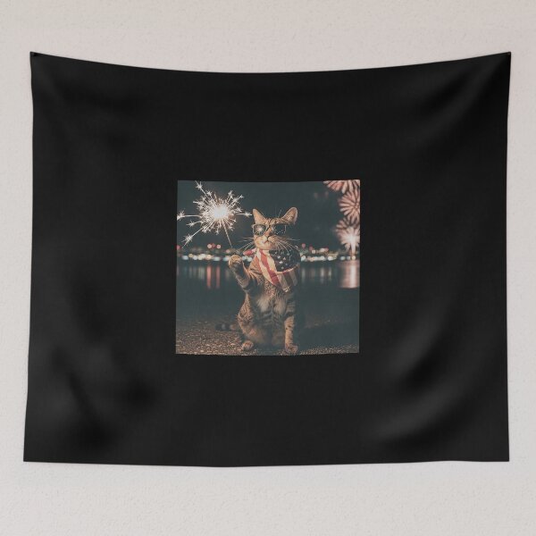 Item preview, Funny Cat 4th of July designed and sold by KillianGrantM.