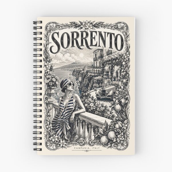 Item preview, Sorrento, Campania, Italia [Grabado en madera] designed and sold by elektronen.