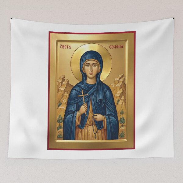 Item preview, Saint Sophia,Sveta Sofija orthodox icon 2 designed and sold by ikonesrb.