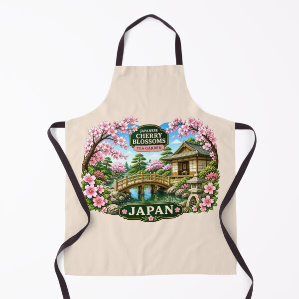 Item preview, Japanese Cherry Blossoms, Tea Garden, Japan - Sakura Bridge designed and sold by Myra365Art.