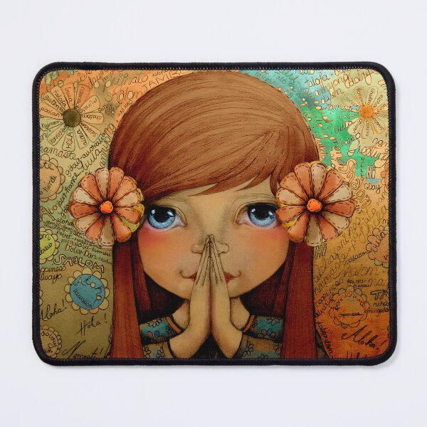 Item preview, Namaste Greeting Girl designed and sold by Karin Taylor.