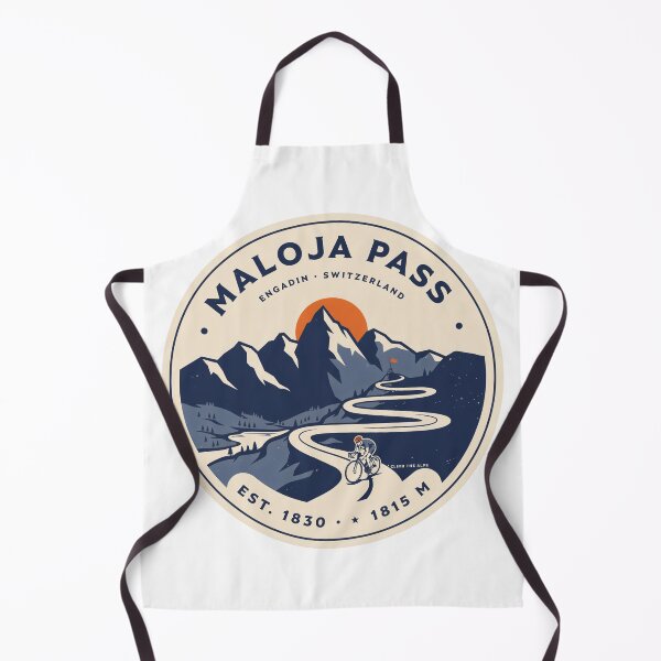 Item preview, Maloja Pass Cycling Switzerland Vintage Badge | Engadin Alps Road Bike Climb Design designed and sold by ArcticFoxStudio.