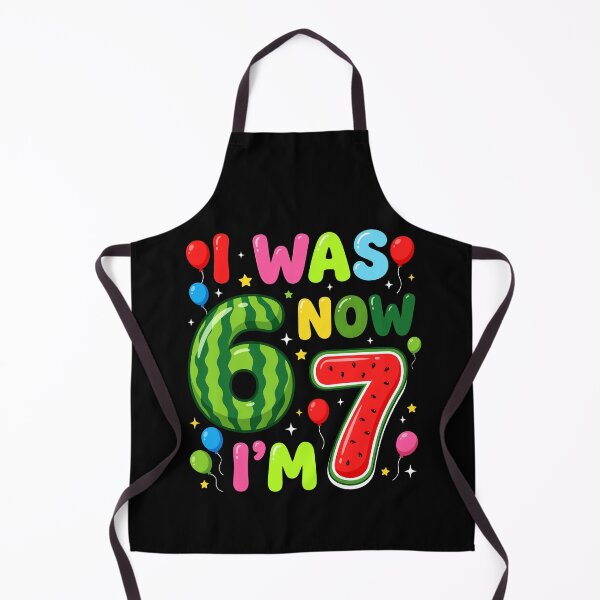 Item preview, I was 6 Now I'm 7 7th Birthday Watermelon Summer Fruit Kids designed and sold by Littermin.