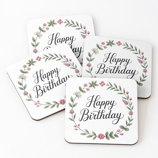 Item preview, Cottagecore Botanical Wreath Birthday designed and sold by Clockwork and Bloom.