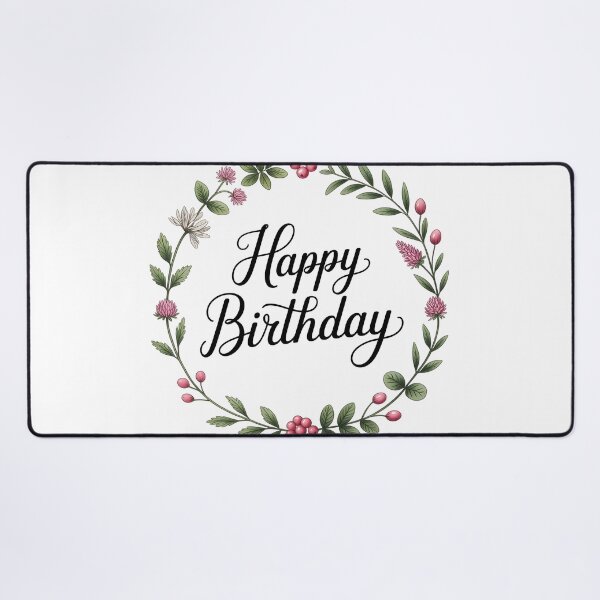 Item preview, Cottagecore Botanical Wreath Birthday designed and sold by Clockwork and Bloom.
