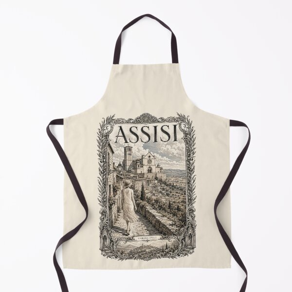 Item preview, Assisi, Umbria, Italy [Wood Engraving] designed and sold by elektronen.