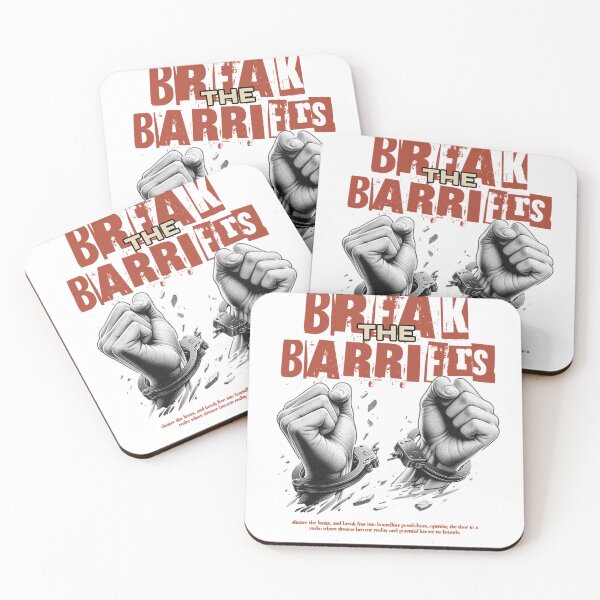 Item preview, Break The Barriers Motivational Distressed Graphic designed and sold by VantaStudios05.