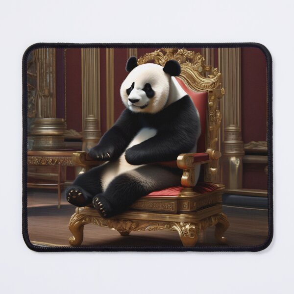 Item preview, Giant Panda Lounging Regally on Gold Palace Throne designed and sold by CASASIS_MERCH.