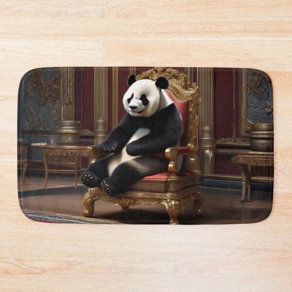 Item preview, Giant Panda Lounging Regally on Gold Palace Throne designed and sold by CASASIS_MERCH.