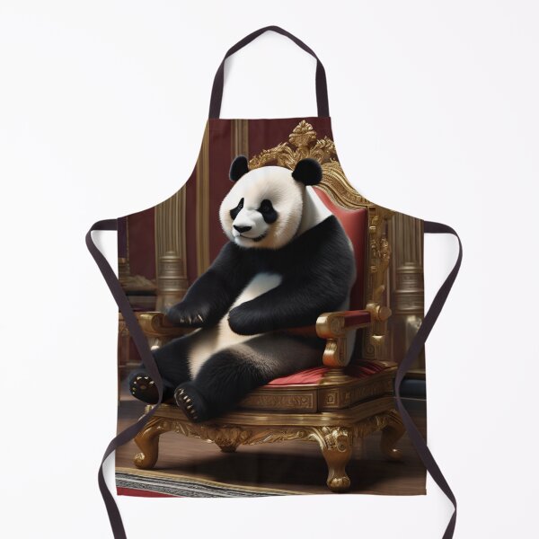 Item preview, Giant Panda Lounging Regally on Gold Palace Throne designed and sold by CASASIS_MERCH.