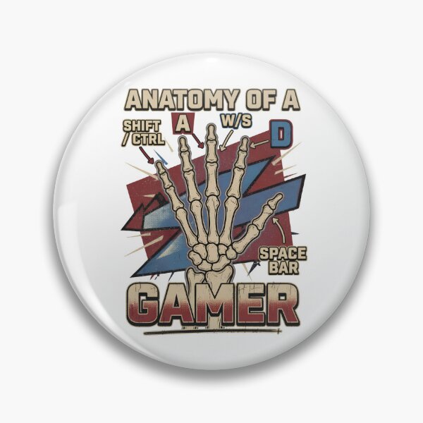 Item preview, Anatomy of a Gamer Skeleton Keyboard designed and sold by TshirtsOnline-.