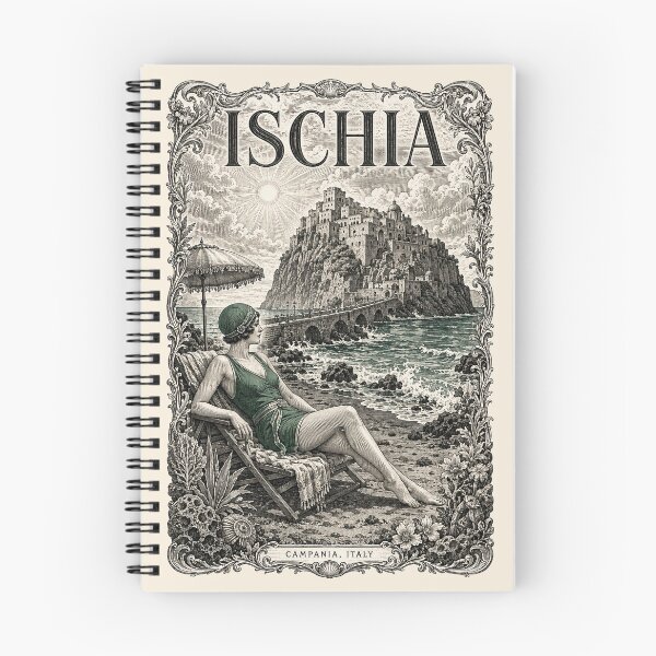 Item preview, Ischia, Campania, Italia [Grabado en madera] designed and sold by elektronen.