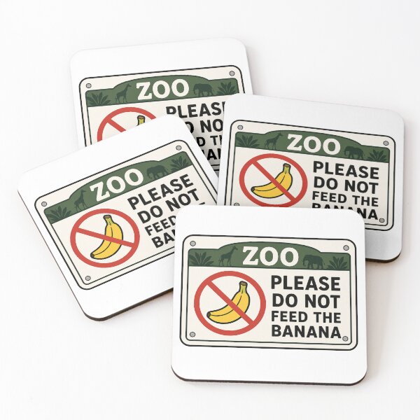 Item preview, Please Do Not Feed The Banana Funny Zoo Sign Humor designed and sold by MonkiFlipp.