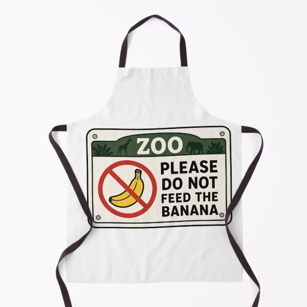 Item preview, Please Do Not Feed The Banana Funny Zoo Sign Humor designed and sold by MonkiFlipp.