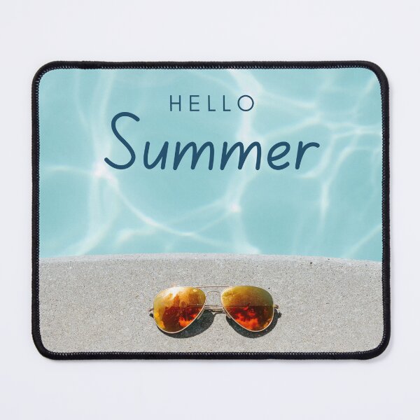 Item preview, Hello Summer Sunshine Pool Vibes Seasonal Quote Design designed and sold by SmartMoneyMugs .
