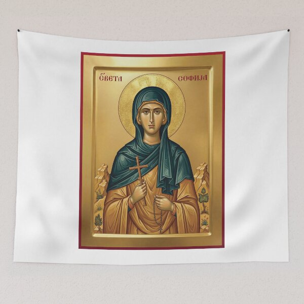 Item preview, Saint Sophia,Sveta Sofija orthodox icon 3 designed and sold by ikonesrb.