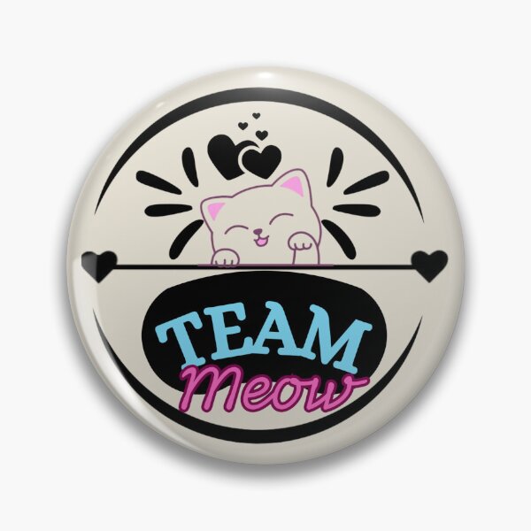 Item preview, Team Meow Neon Cat Logo – Cute Kawaii Cat Aesthetic Design designed and sold by IMuDesigner.
