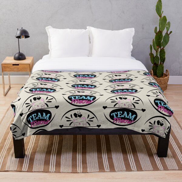 Item preview, Team Meow Neon Cat Logo – Cute Kawaii Cat Aesthetic Design designed and sold by IMuDesigner.