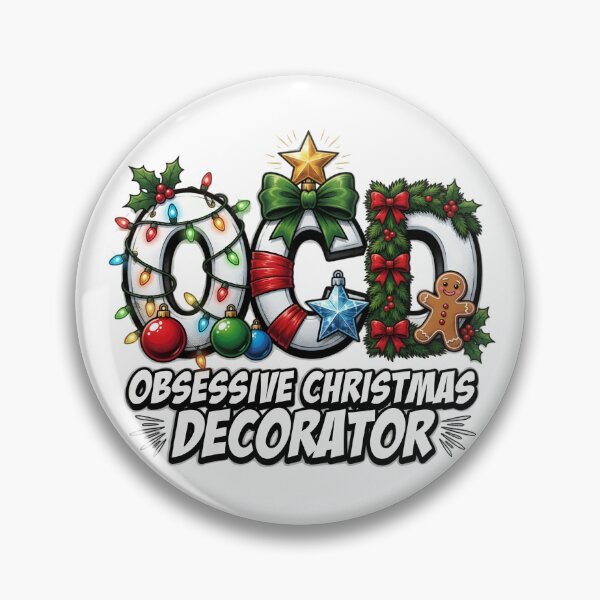 Item preview, Obsessive Christmas Decorator OCD Funny Holiday Design designed and sold by TshirtsOnline-.