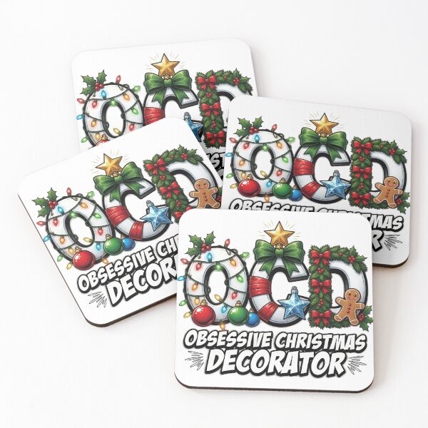 Item preview, Obsessive Christmas Decorator OCD Funny Holiday Design designed and sold by TshirtsOnline-.