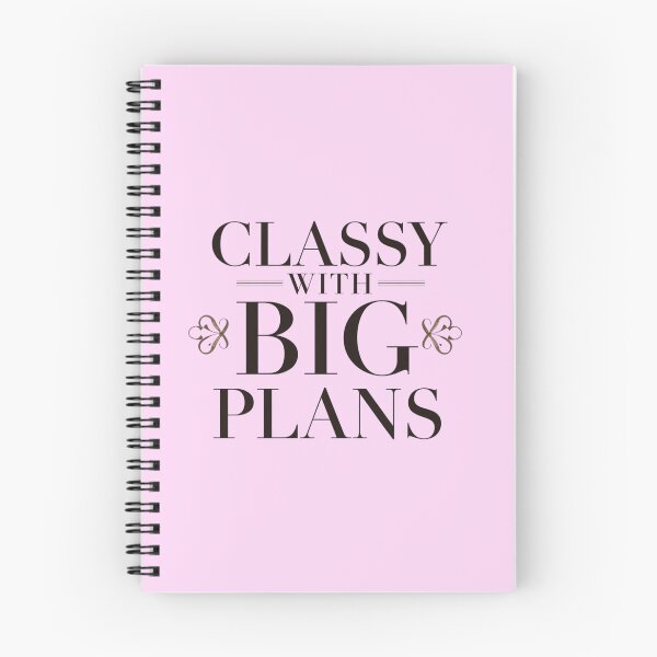 Item preview, Classy With Big Plans Typography Quote. Elegant Minimalist Motivational Aesthetic Design designed and sold by Aarvya Fashion Club ( A.F.C ).