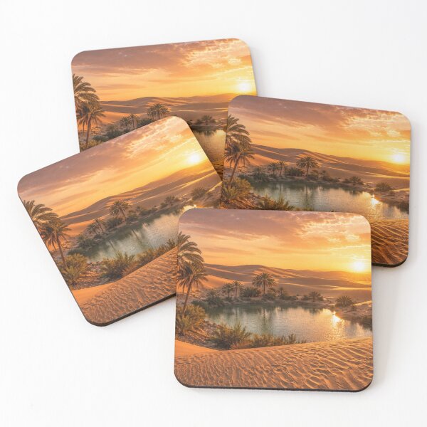 Item preview, Desert Oasis at Golden Sunset designed and sold by Pond21.