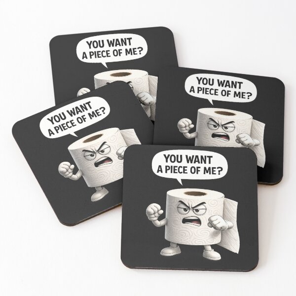 Item preview, You Want a Piece of Me? – Tough Guy Toilet Paper designed and sold by Sanctum Icons.