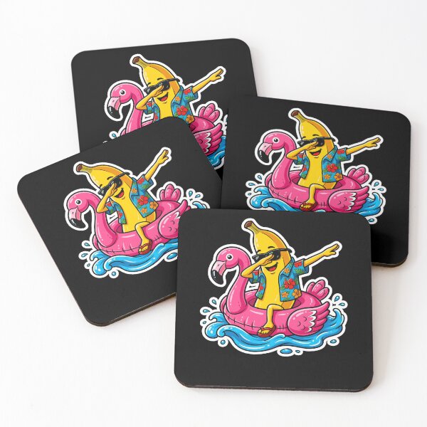 Item preview, Funny Dabbing Banana On Flamingo Float Tropical Summer Girls designed and sold by Littermin.