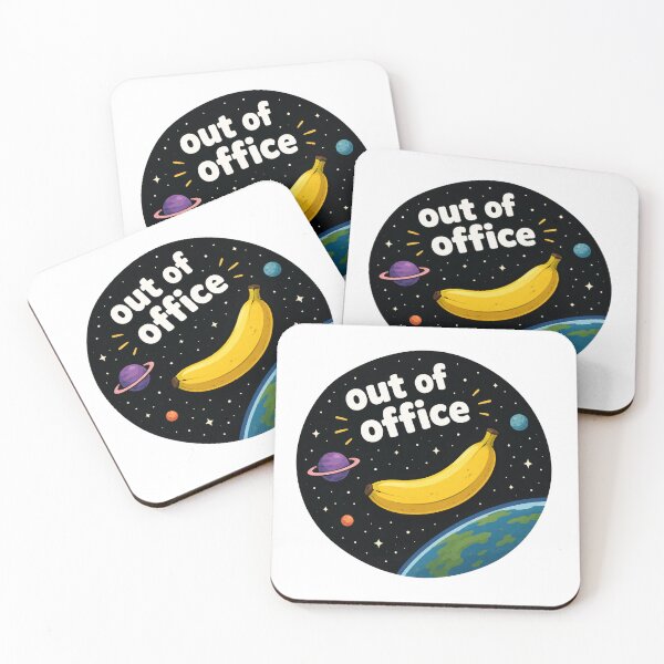 Item preview, Out Of Office Funny Banana Space Design designed and sold by MonkiFlipp.