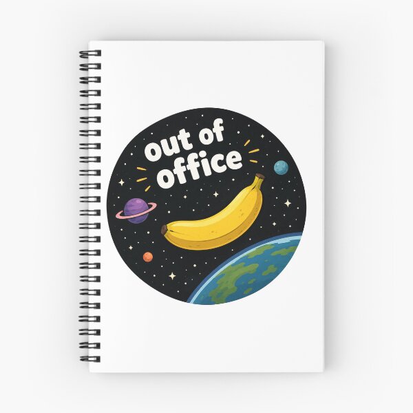 Item preview, Out Of Office Funny Banana Space Design designed and sold by MonkiFlipp.
