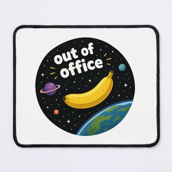 Item preview, Out Of Office Funny Banana Space Design designed and sold by MonkiFlipp.