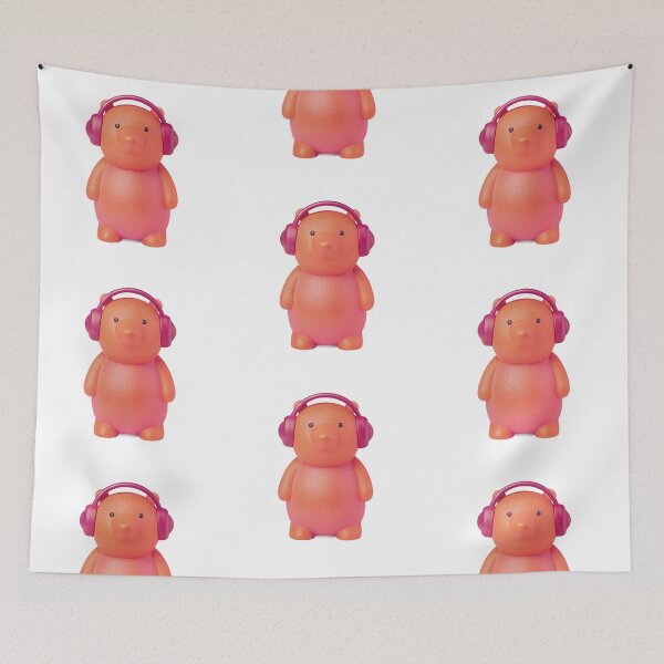 Item preview, capybara wearing headphones studying designed and sold by Senglaopattern.