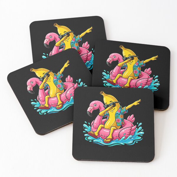 Item preview, Funny Dabbing Banana On Flamingo Float Tropical Summer Girls designed and sold by Littermin.