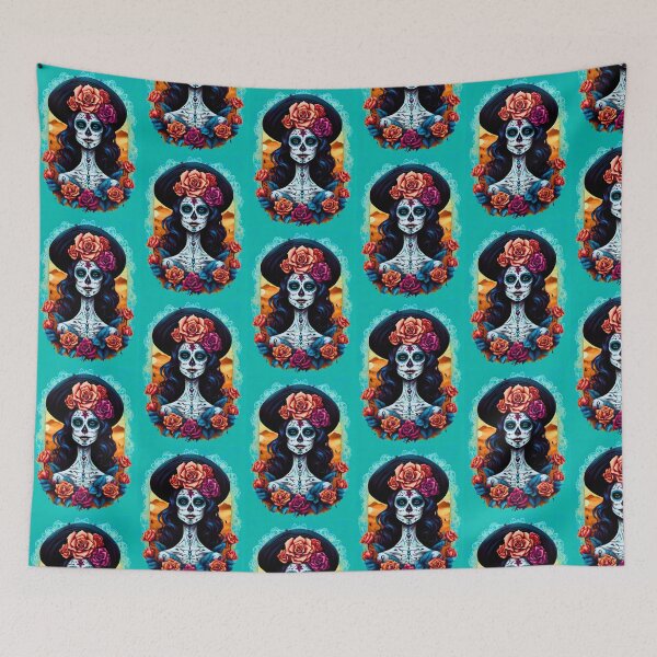 Item preview, Day of the Dead Mexican Catrina - Sugar Skull Mystic Art designed and sold by Staillim33.