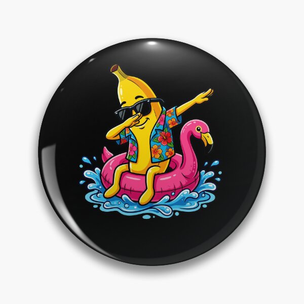 Item preview, Funny Dabbing Banana On Flamingo Float Tropical Summer Girls designed and sold by Littermin.
