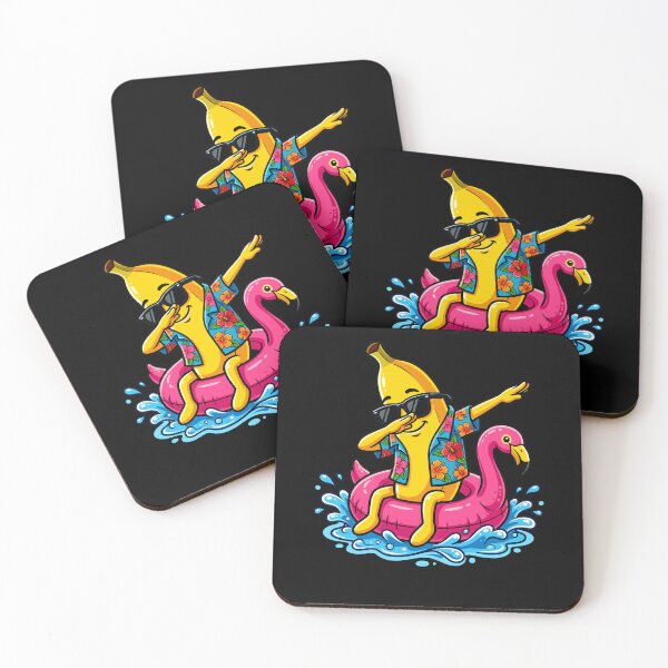 Item preview, Funny Dabbing Banana On Flamingo Float Tropical Summer Girls designed and sold by Littermin.