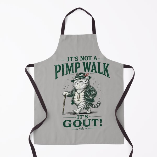 Item preview, It's Not A Pimp Walk Gout Cat designed and sold by MabelWells.