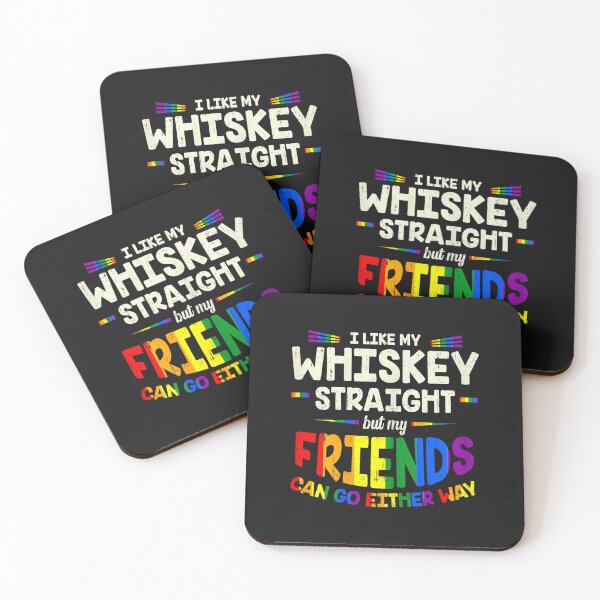 Item preview, Funny Whiskey Straight Friends LGBT Gay Pride Ally Men Women designed and sold by FrankIsabel.