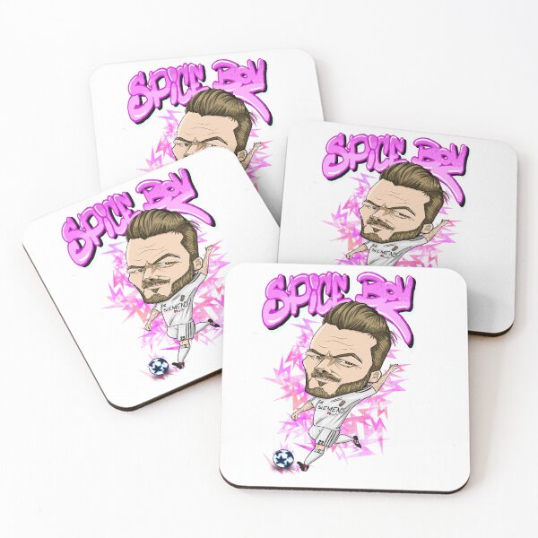 Item preview, ⁠David Beckham Spice Boy Caricature - Real Madrid Legend Art⁠ designed and sold by Cariomitro.