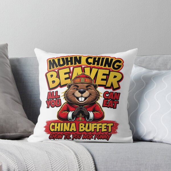Item preview, Muhn Ching Beaver China Buffet Pun designed and sold by TshirtsOnline-.