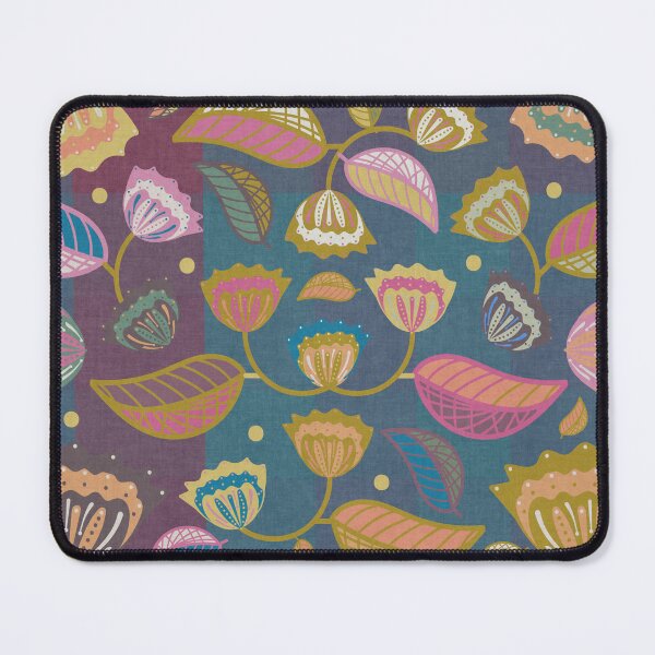 Item preview, Funky Colorful Modern Folk Floral Chintz Pattern. designed and sold by SalsySafrano.