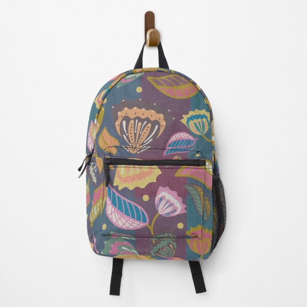 Item preview, Funky Colorful Modern Folk Floral Chintz Pattern. designed and sold by SalsySafrano.