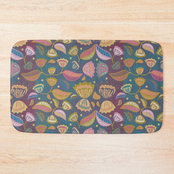 Item preview, Funky Colorful Modern Folk Floral Chintz Pattern. designed and sold by SalsySafrano.