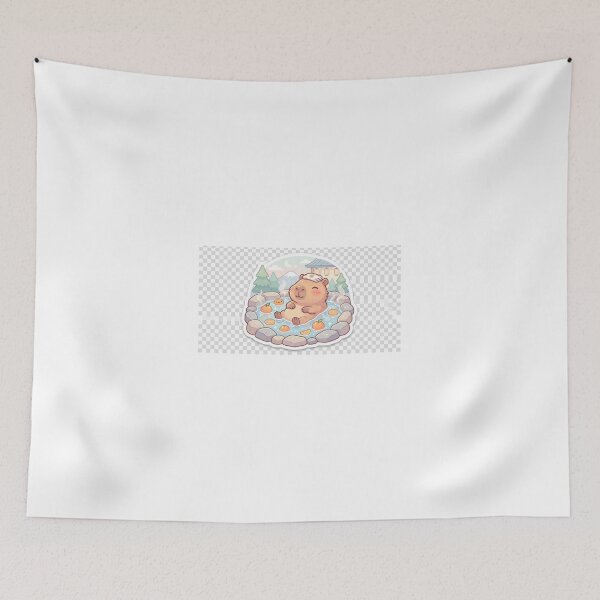 Item preview, Cute Capybara Hot Spring Sticker designed and sold by Terror27OG.
