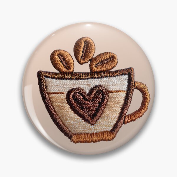 Item preview, Cozy Coffee Embroidery Art designed and sold by MegaNovaArt.