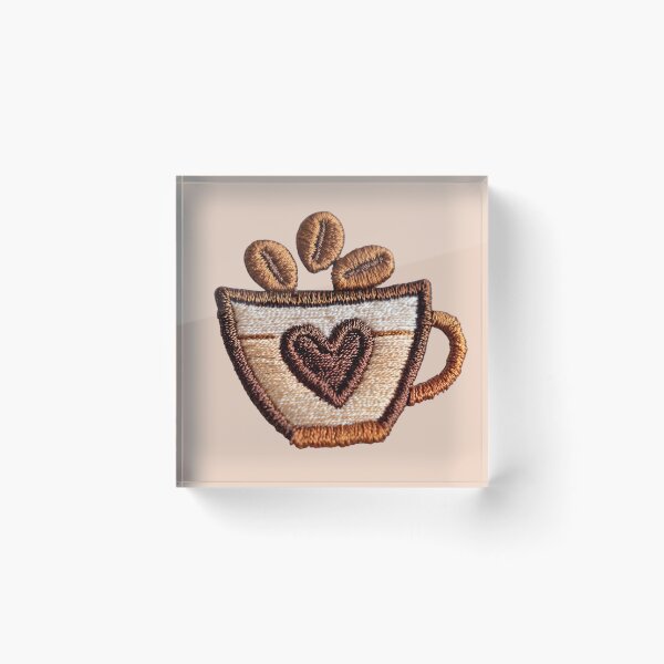 Item preview, Cozy Coffee Embroidery Art designed and sold by MegaNovaArt.