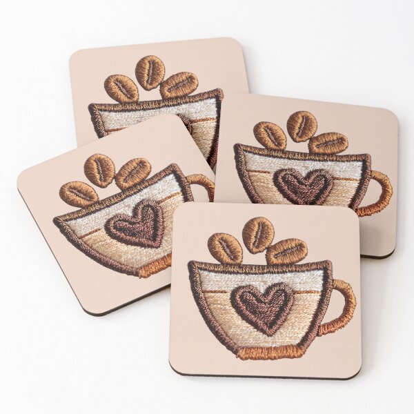 Item preview, Cozy Coffee Embroidery Art designed and sold by MegaNovaArt.