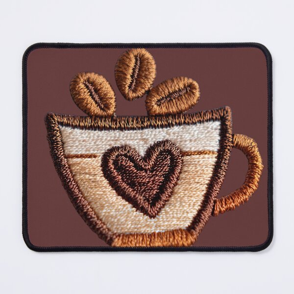 Item preview, Cozy Coffee Embroidery Art designed and sold by MegaNovaArt.
