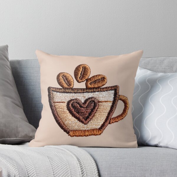 Item preview, Cozy Coffee Embroidery Art designed and sold by MegaNovaArt.
